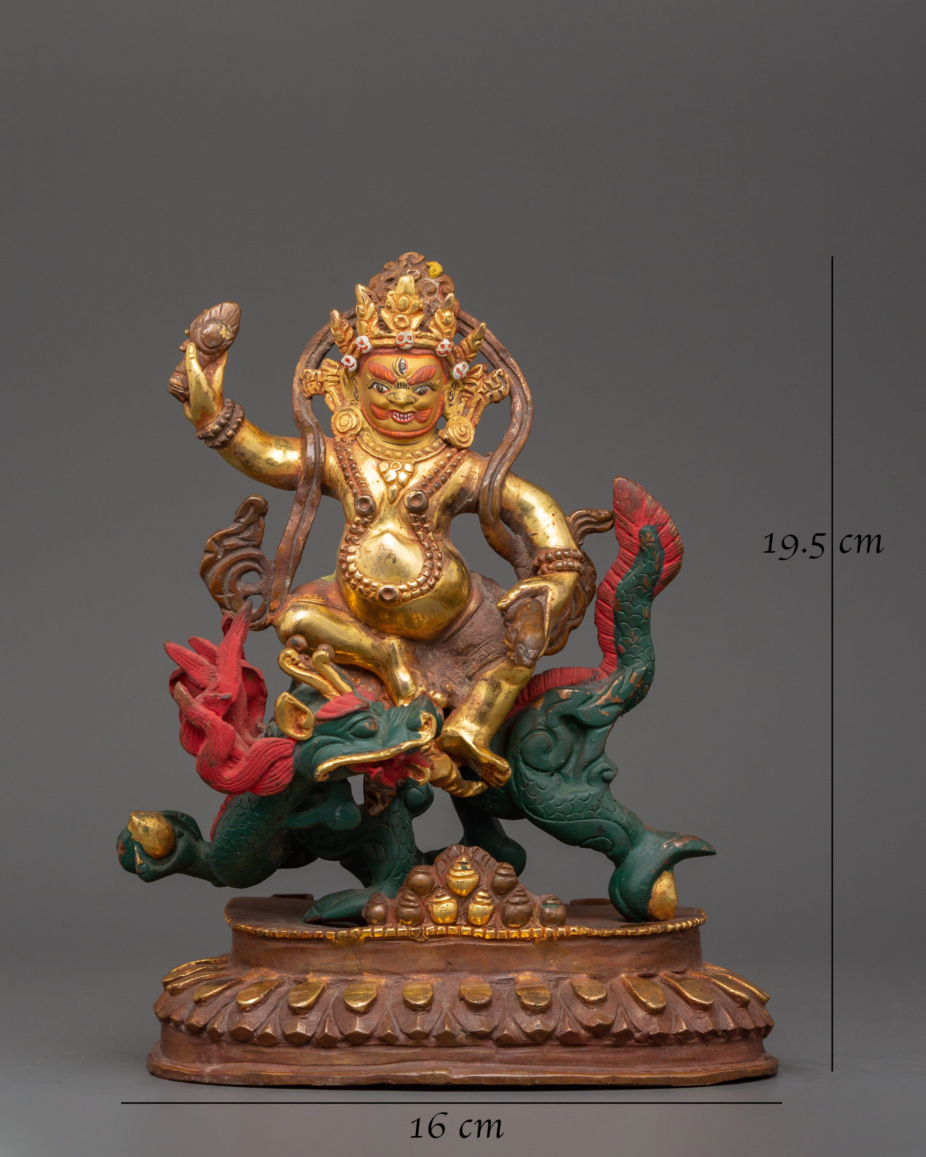 White Dzambhala Sculpture | Symbol of Wealth and Blessings