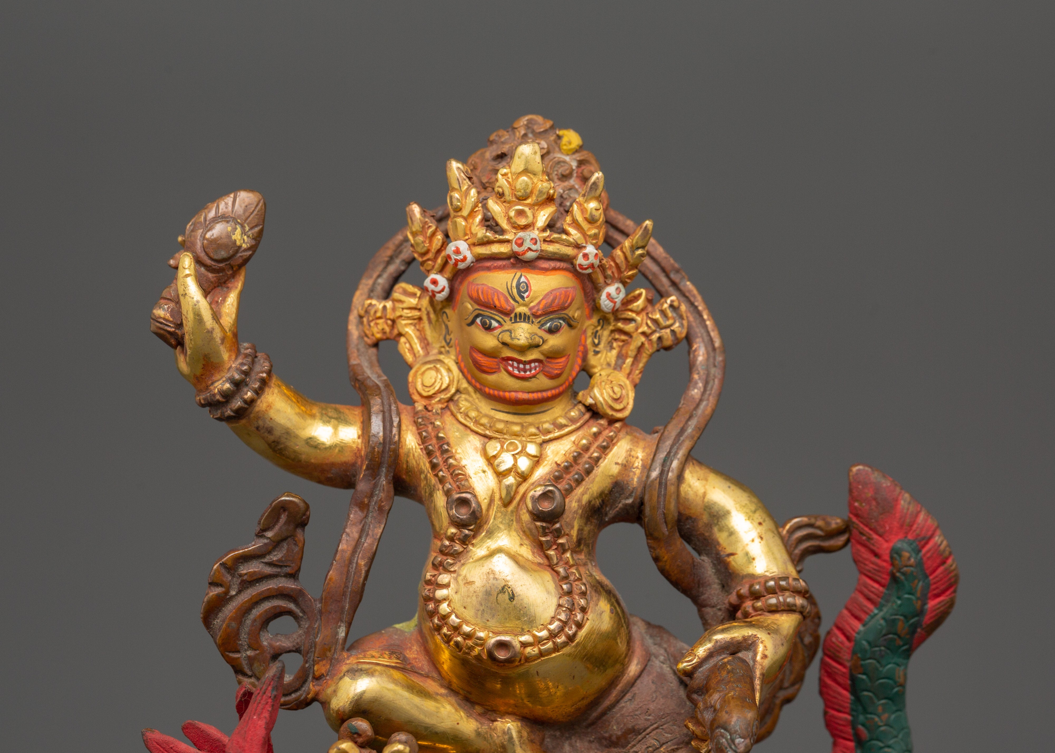 White Dzambhala Sculpture | Symbol of Wealth and Blessings