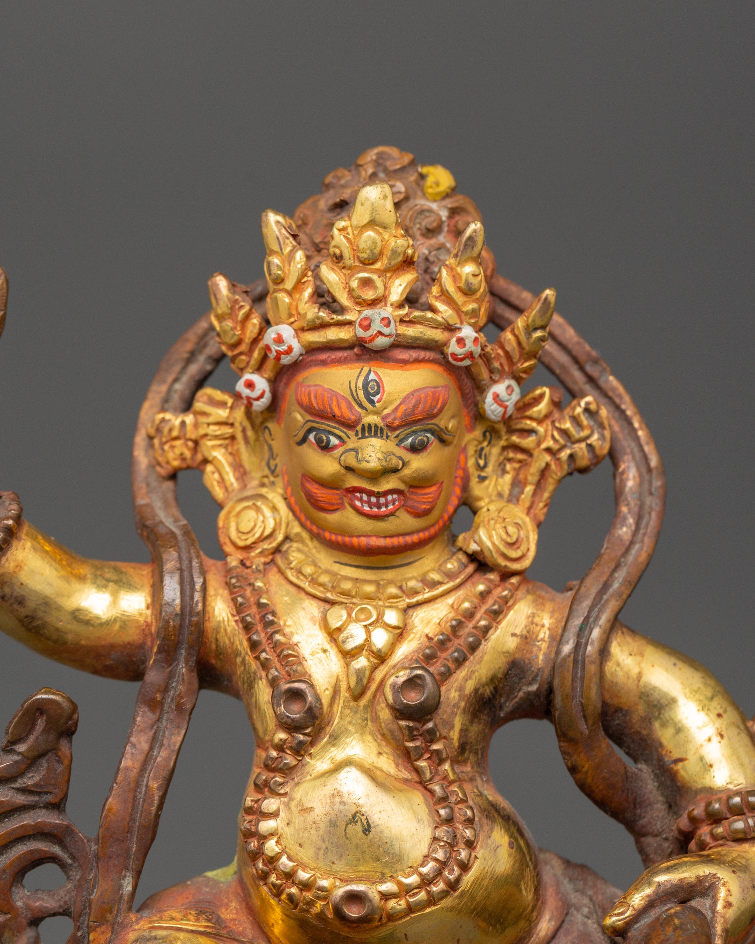 White Dzambhala Sculpture | Symbol of Wealth and Blessings