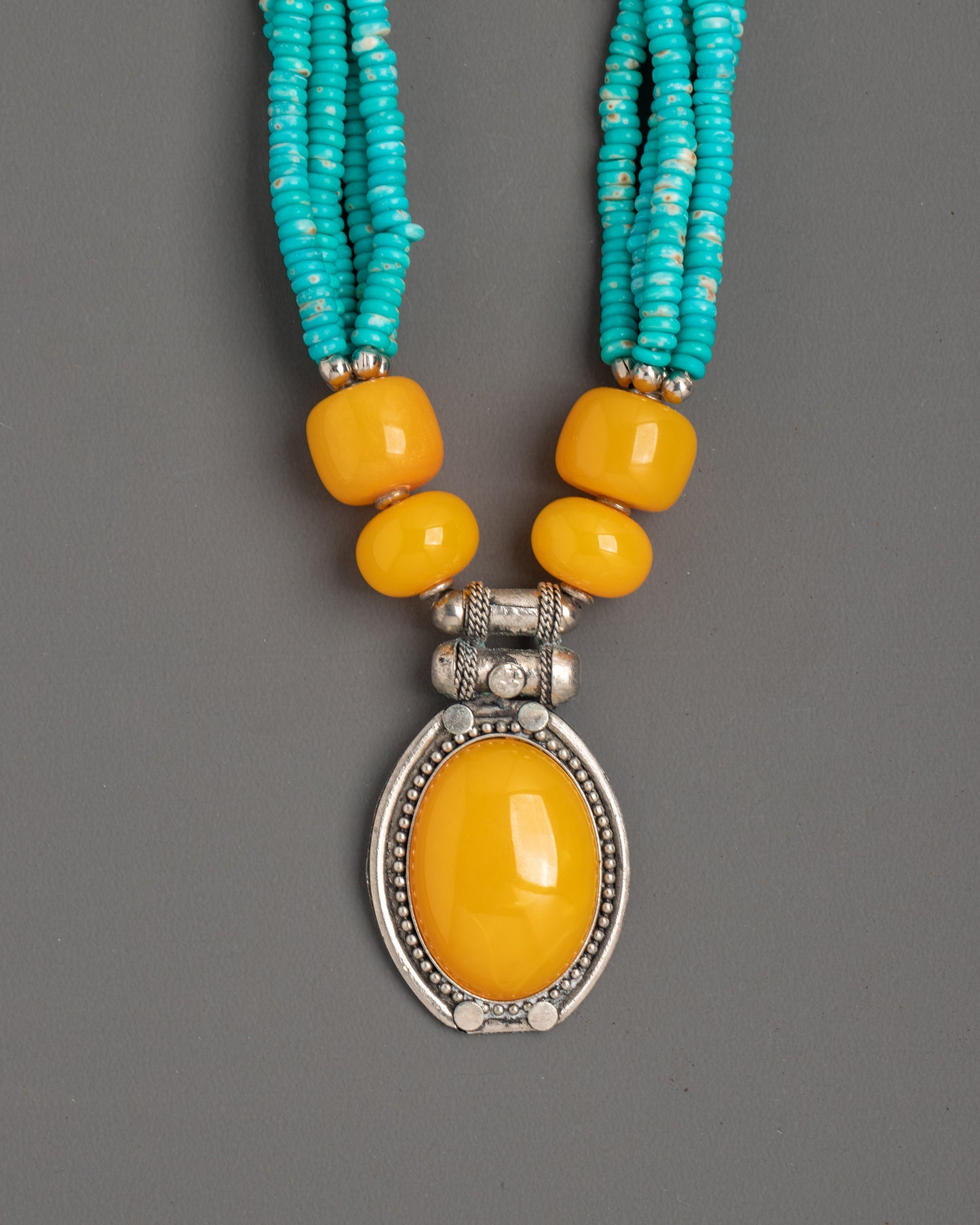 Tibetan Handmade Necklace | Elegant Accessory with Beautiful Stones