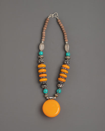 Artificial Stone Necklace | Traditional Accessory