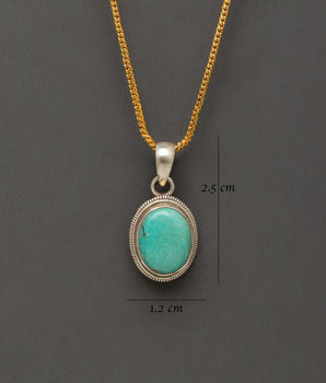Tibetan Simple Locket | Traditional Artificial Stone Jewelry