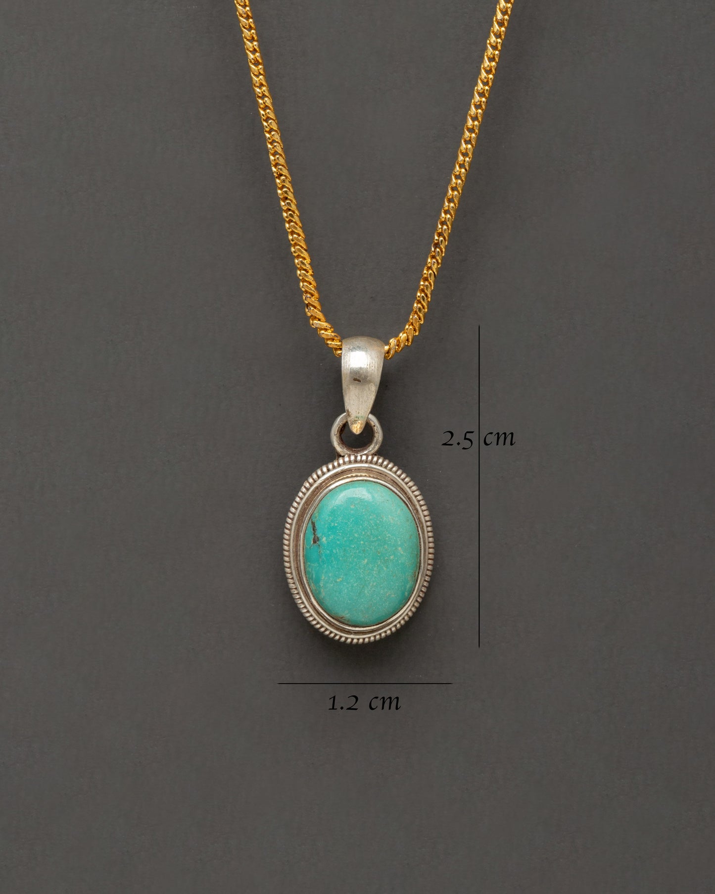 Tibetan Simple Locket | Traditional Artificial Stone Jewelry