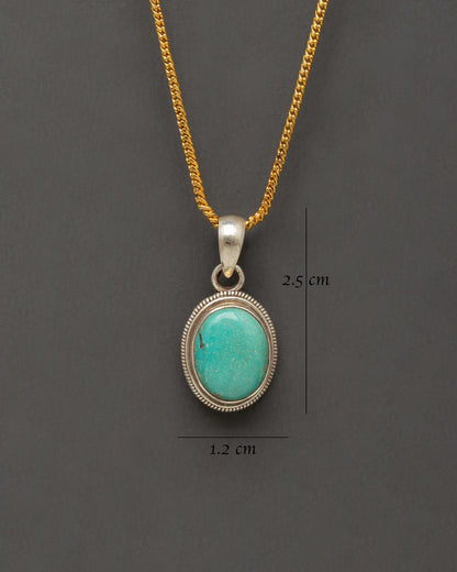 Tibetan Simple Locket | Traditional Artificial Stone Jewelry