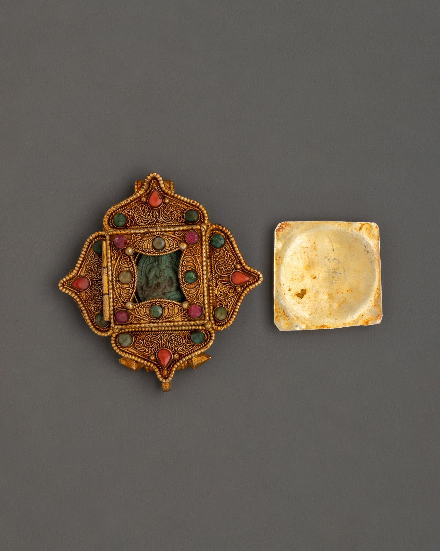 Vajrasattva Ghau Box Locket | Tibetan Buddhist Amulet