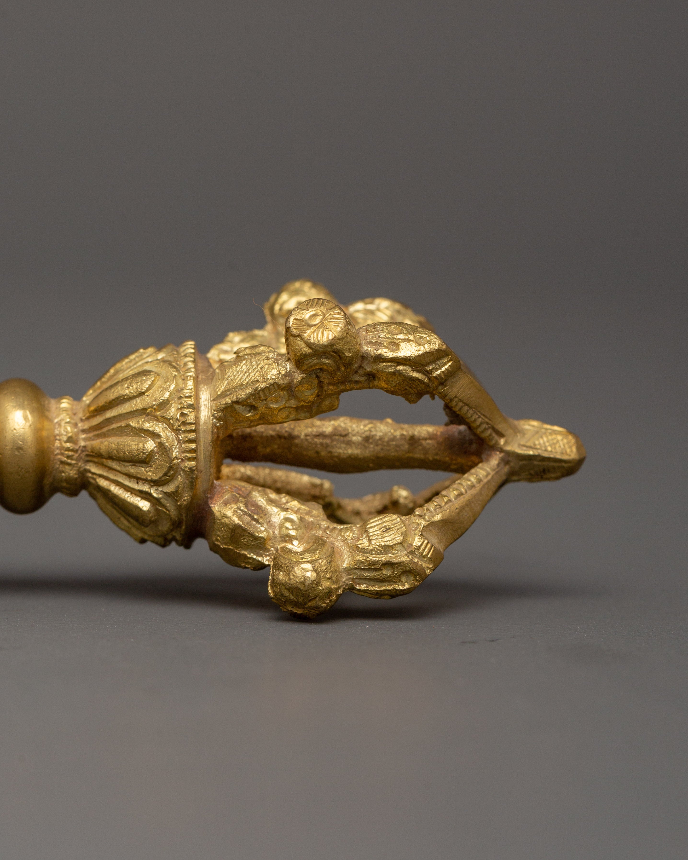 Sacred Tibetan Meditation Bell and Vajra Set | Brass and Bronze Bell for Rituals
