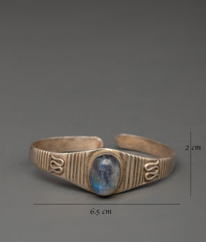 Buddhist Silver Bracelet | Handcrafted Tribal Ethnic Treasure