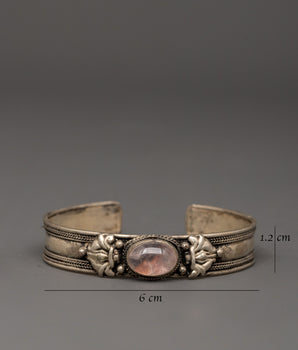 Handcrafted Silver Bracelet | Spiritual Gift for Women