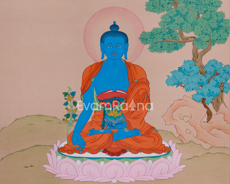 Sangay Menla Thangka - Buddha of Healing and Purification