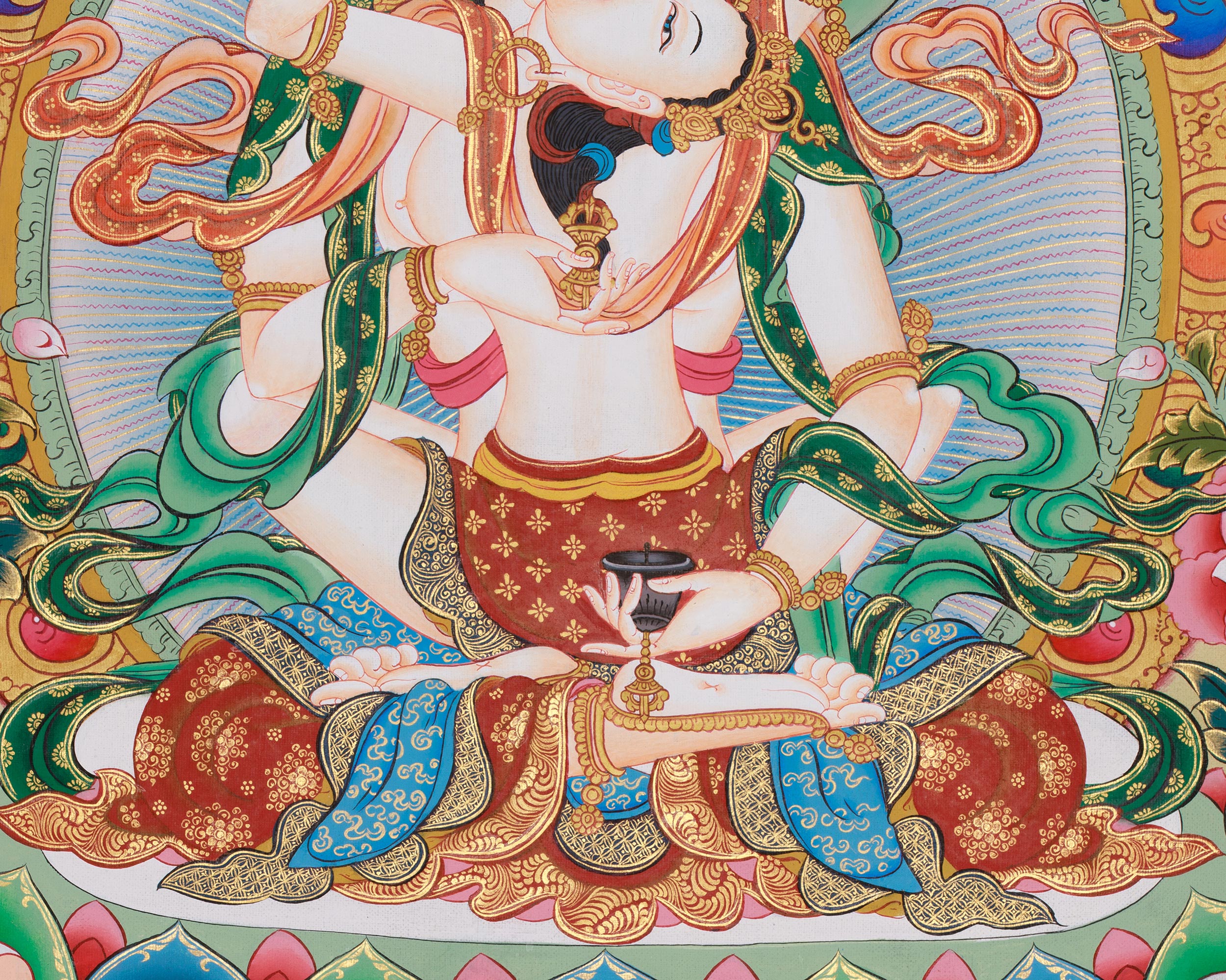 Vajrasattva Tibetan Artwork | The Ultimate State of Spiritual Purity | Diamond Being
