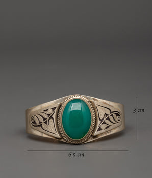 Silver Bracelet with Artificial Stones | A Symbol of Faith