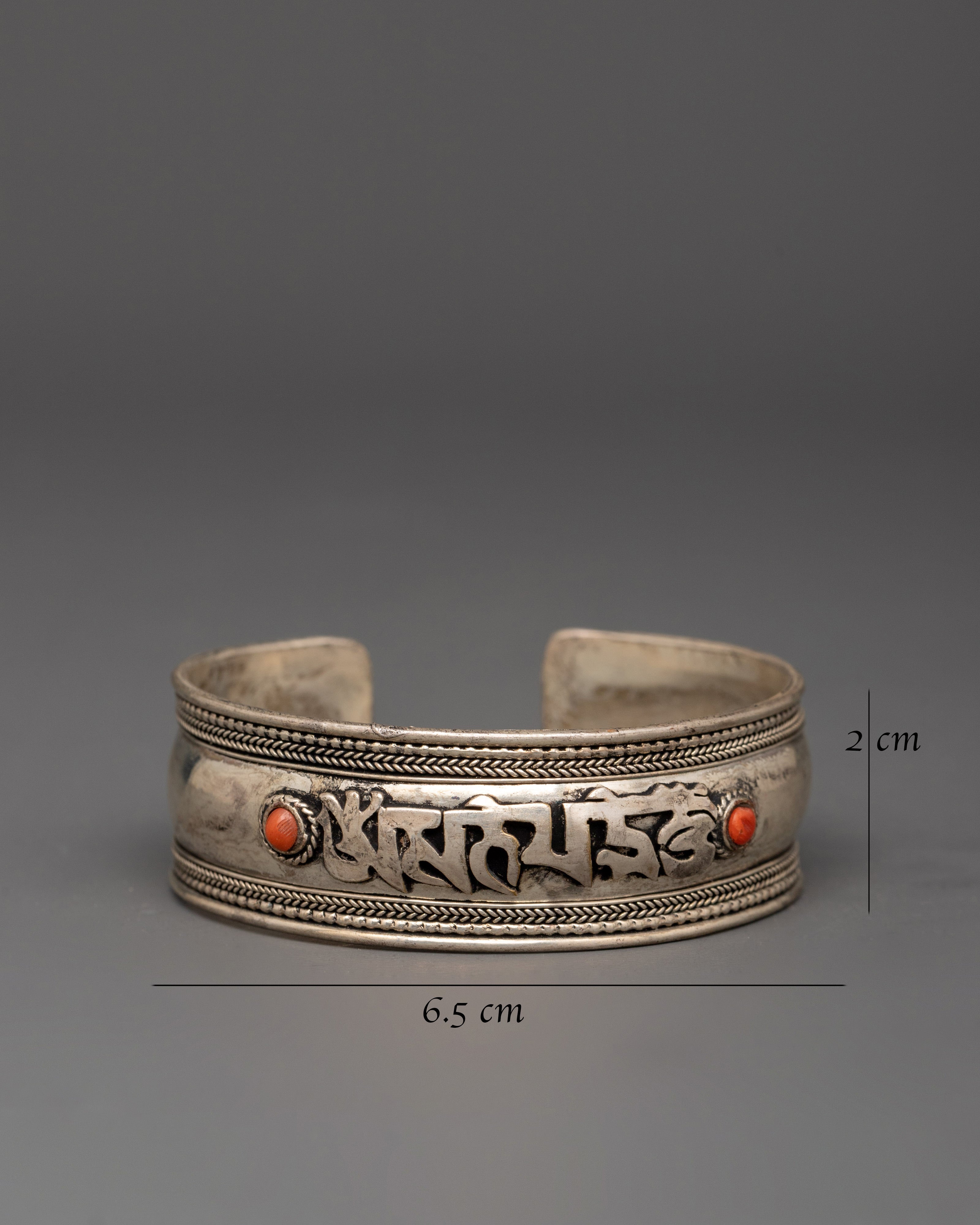 Handcrafted Bracelet Art | 92.5 Silver Bracelet with Coral Stones