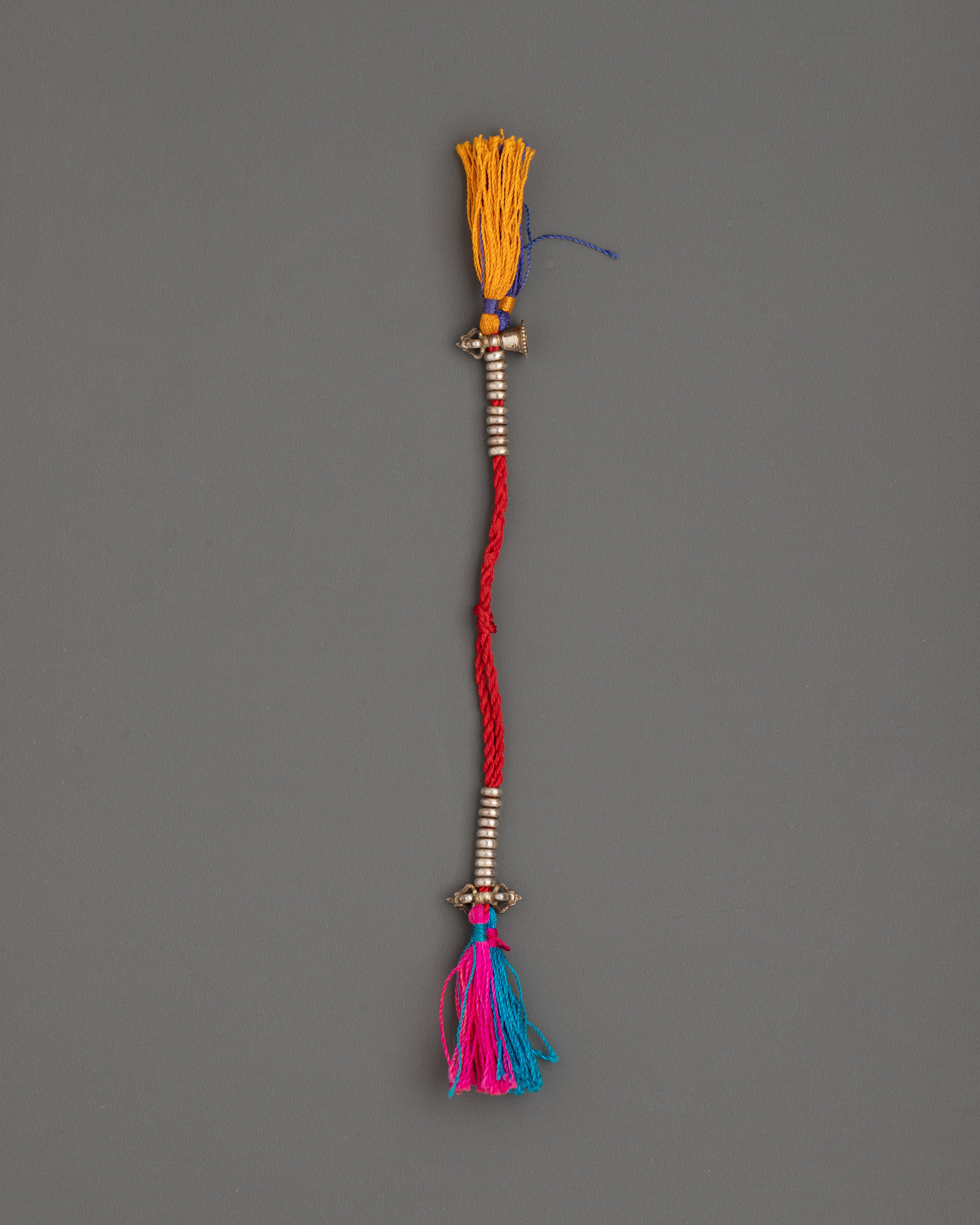 Silver Chupsel With Artificial Stones | Mala Counter