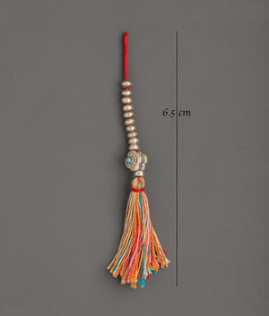 Silver Mala Counter Chupsel | Tibetan Ritual Item Chupsel