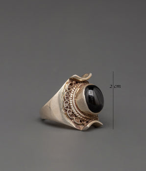 Silver Ring with Artificial Stone | Perfect Gift Accessory