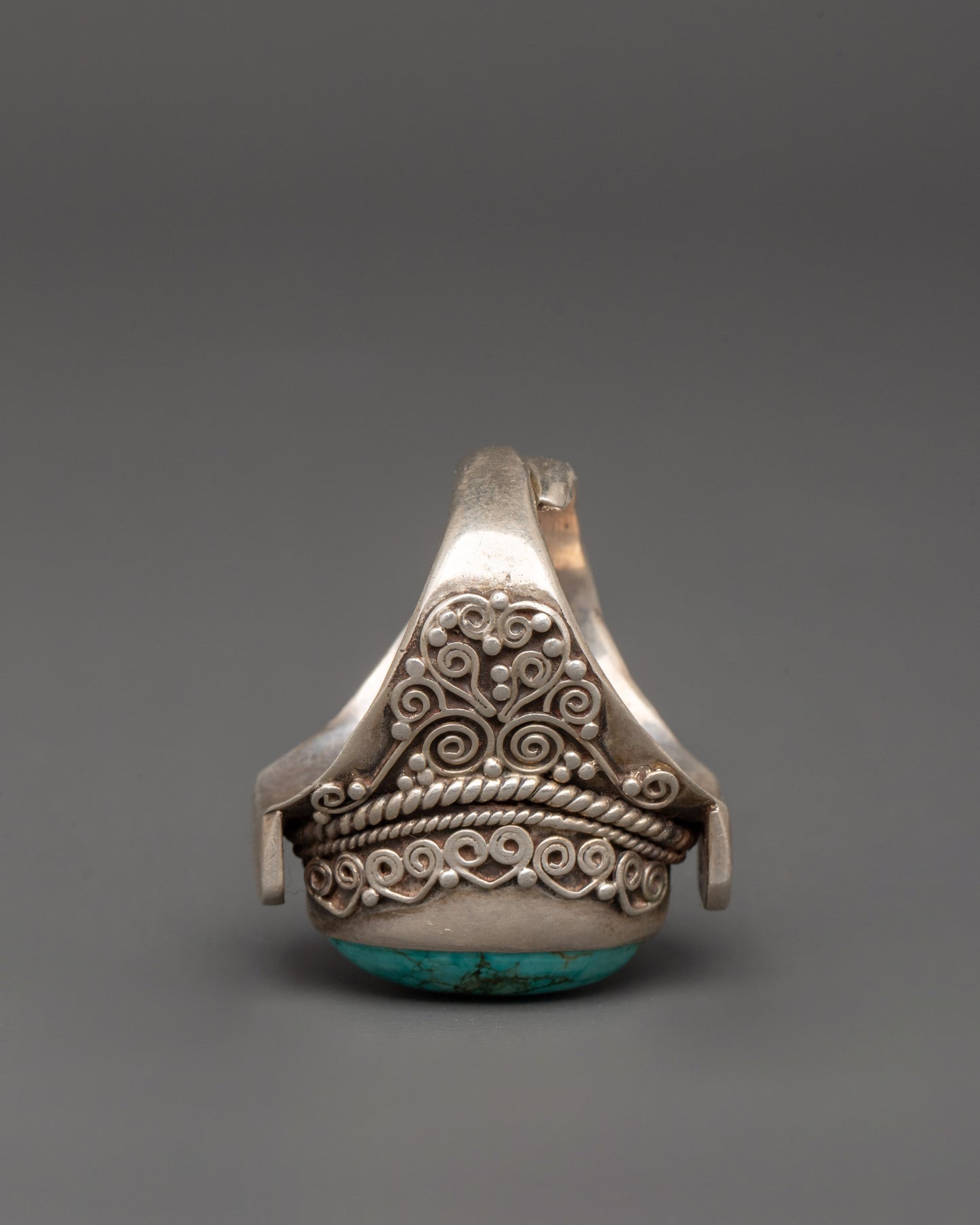 Silver Ring with Beautiful Artificial Stone | Traditional Crafts