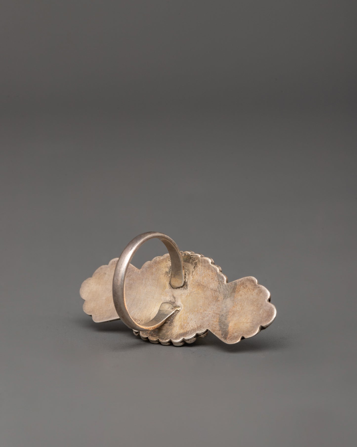 Sterling Silver Ring with Artificial Stone | Lightweight Jewelry