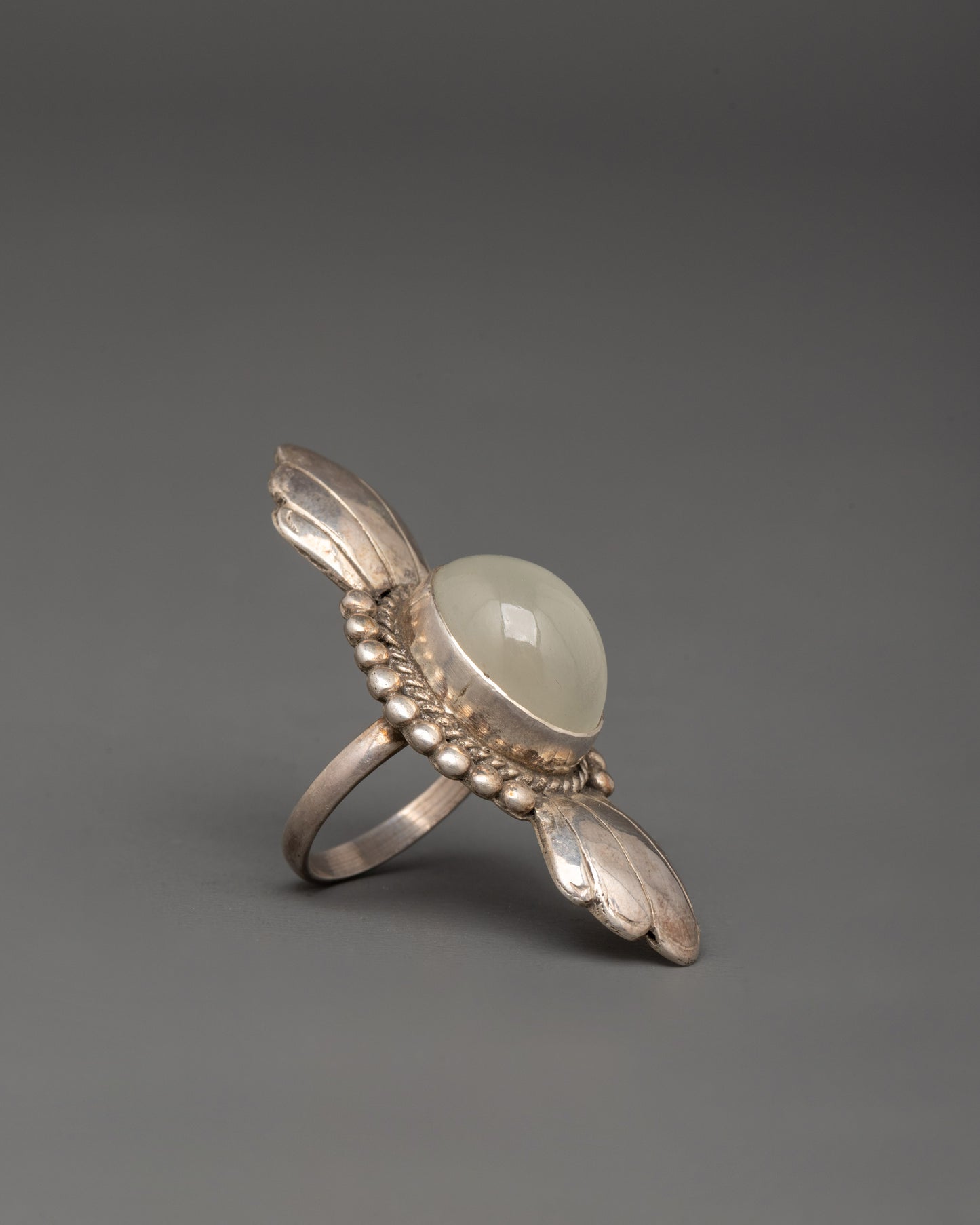 Sterling Silver Ring with Artificial Stone | Lightweight Jewelry