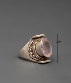 Elegant Sterling Silver Ring | Handcarved Craft