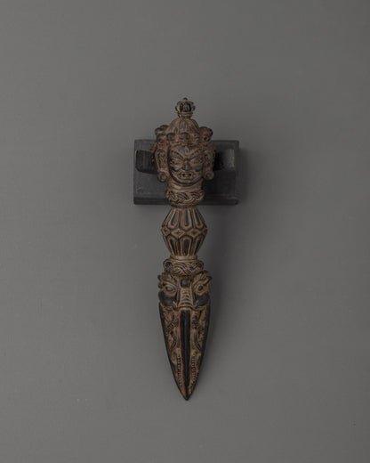 Phurba with Stand | Tibetan Ritual Dagger