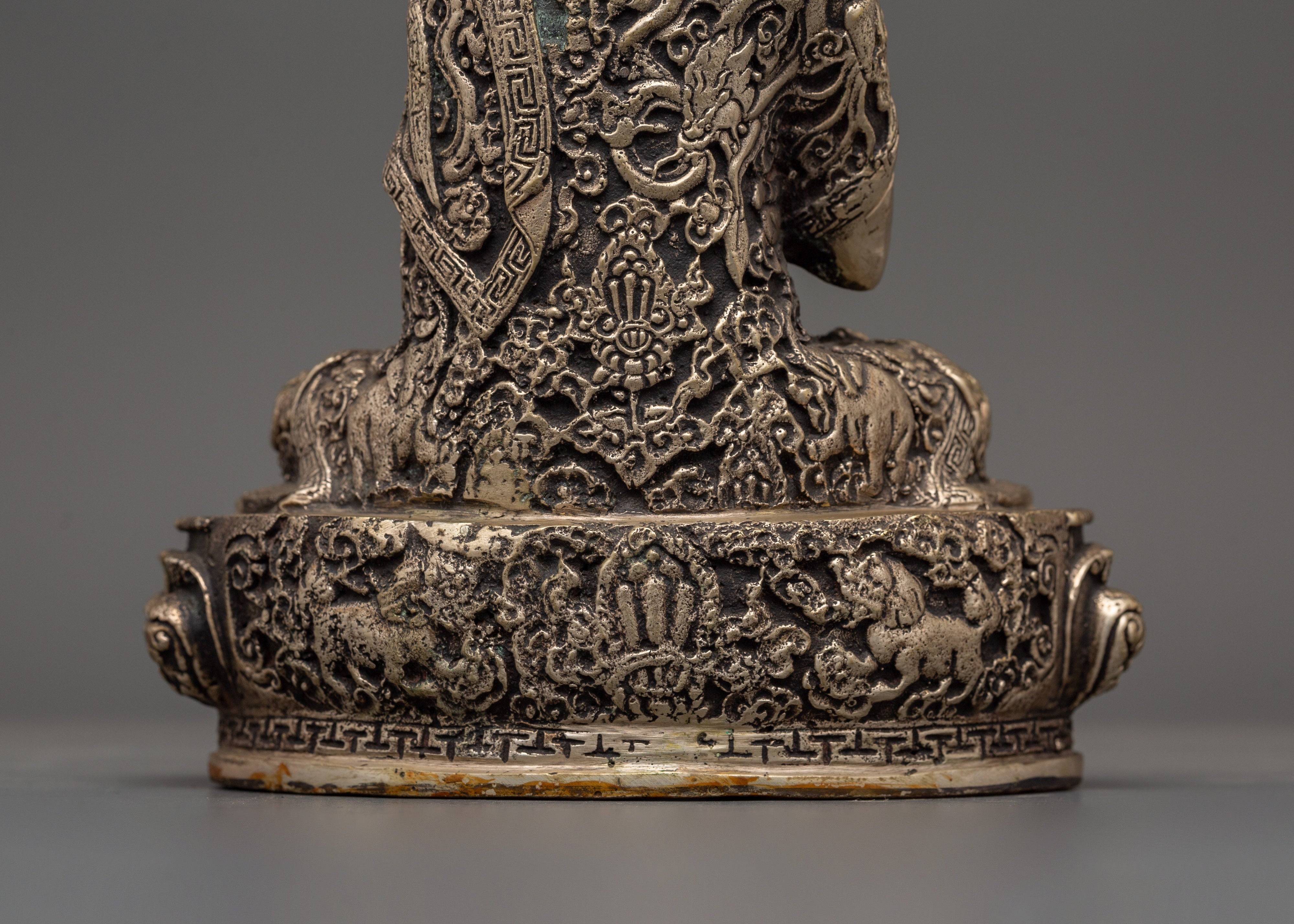 Antique Amoghasiddhi Statue | Brass Buddha of Fearless Victory