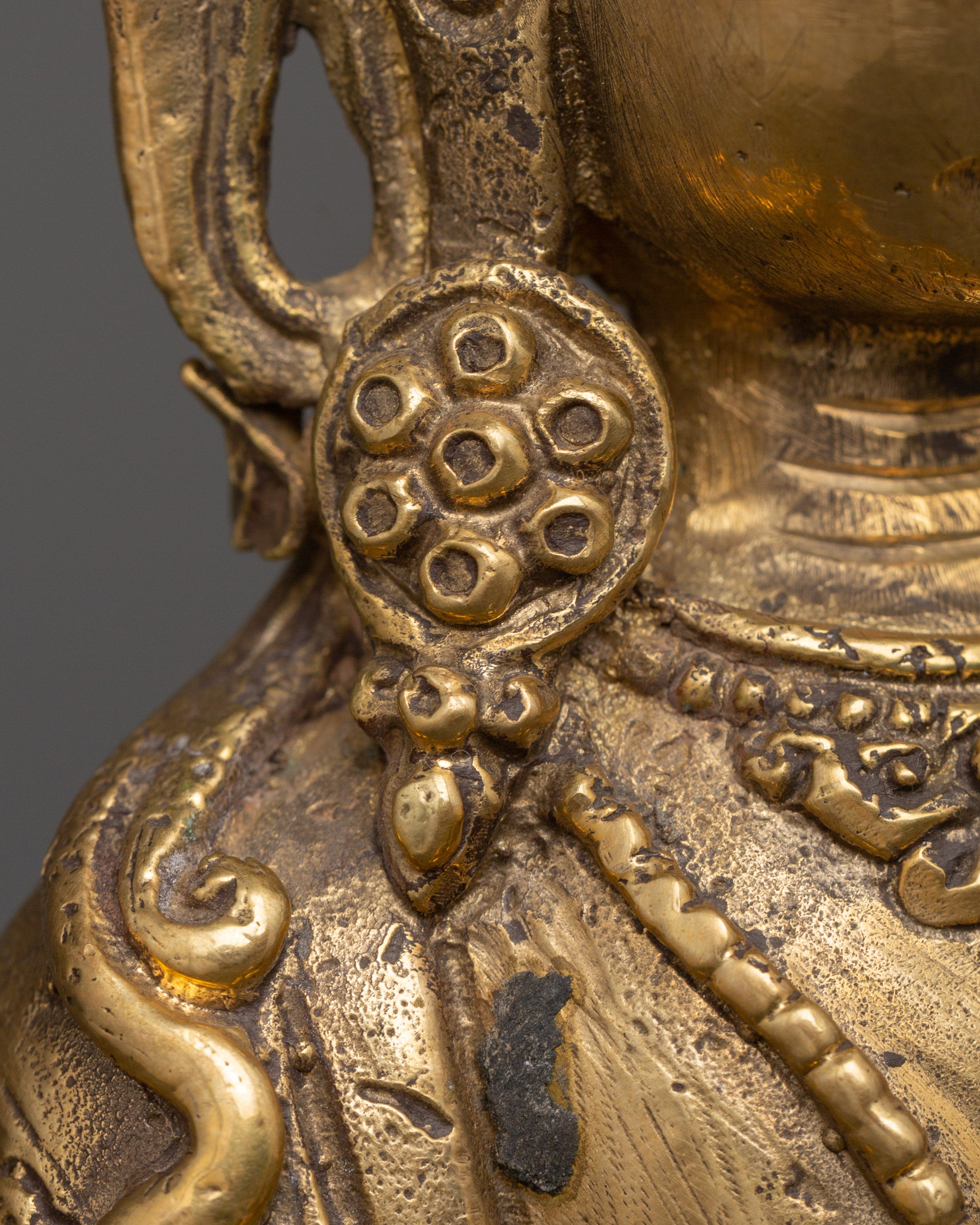 Brass Vajrasattva Sculpture | Handcrafted Buddhist Figurine