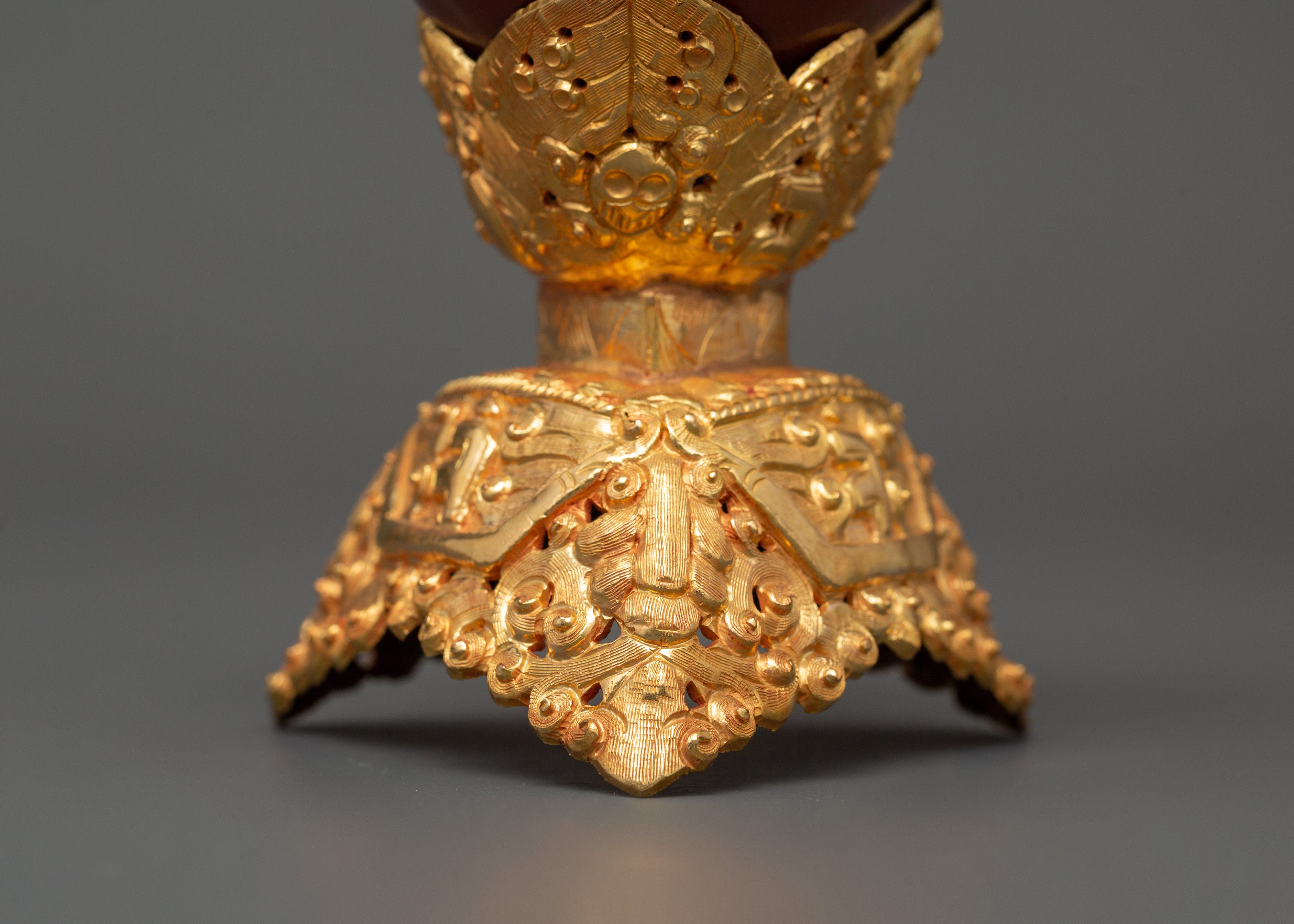 Buddhist Ritual Kapala for Ceremonies | Buddhist Handmade Skull Kapala