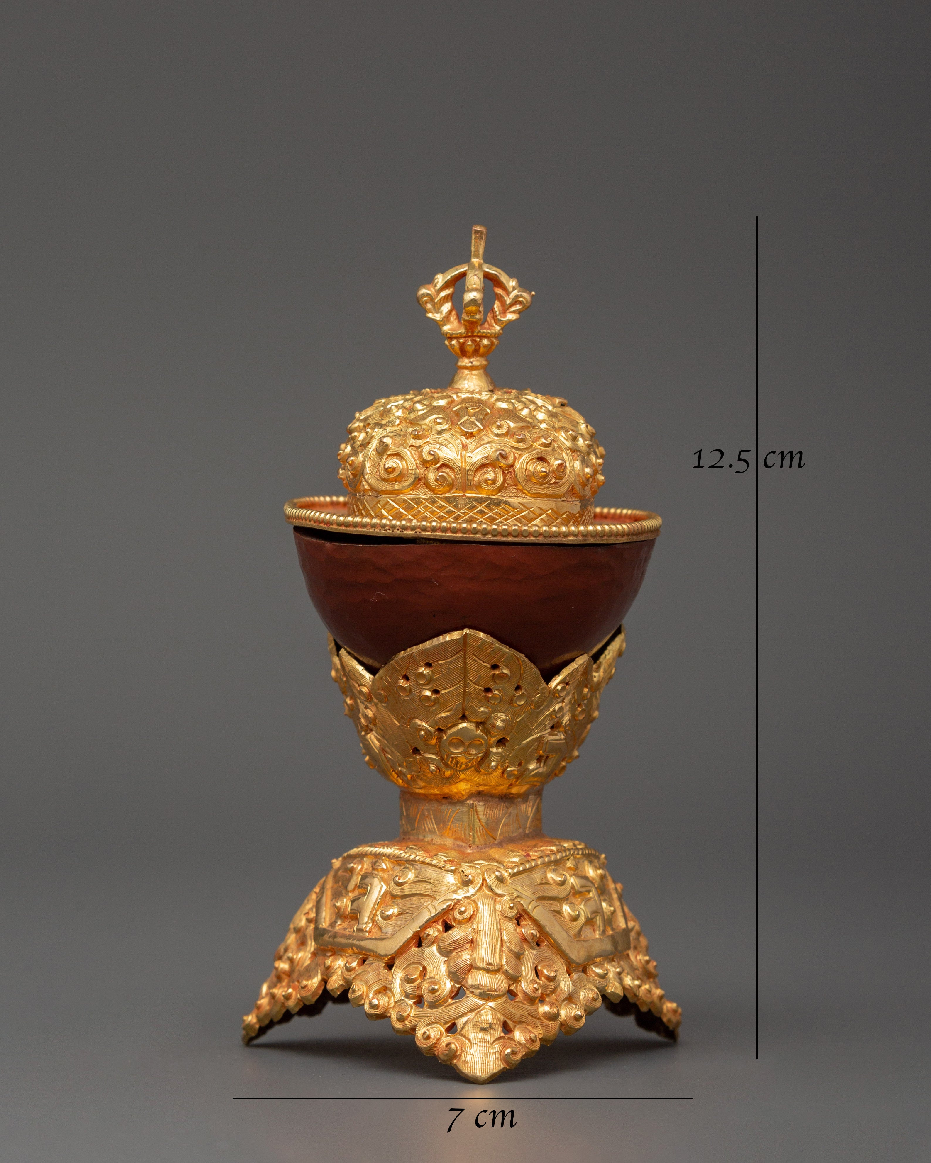 Buddhist Ritual Kapala for Ceremonies | Buddhist Handmade Skull Kapala