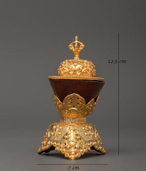 Kapala for Tibetan Rituals and Offerings | Tibetan Buddhist Ritual Cup