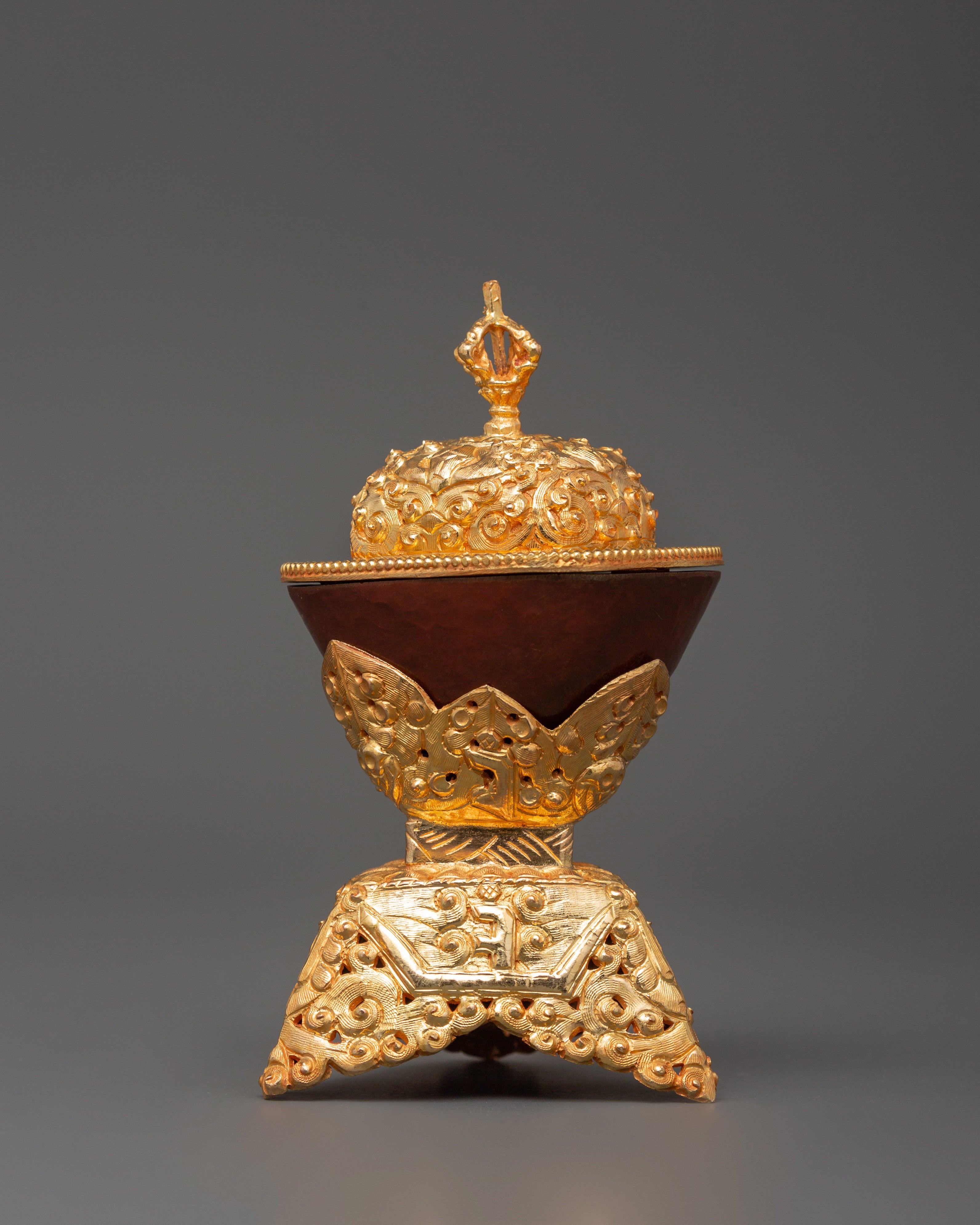 Buddhist Tantric Kapala Set | Handmade Meditation Altar Set