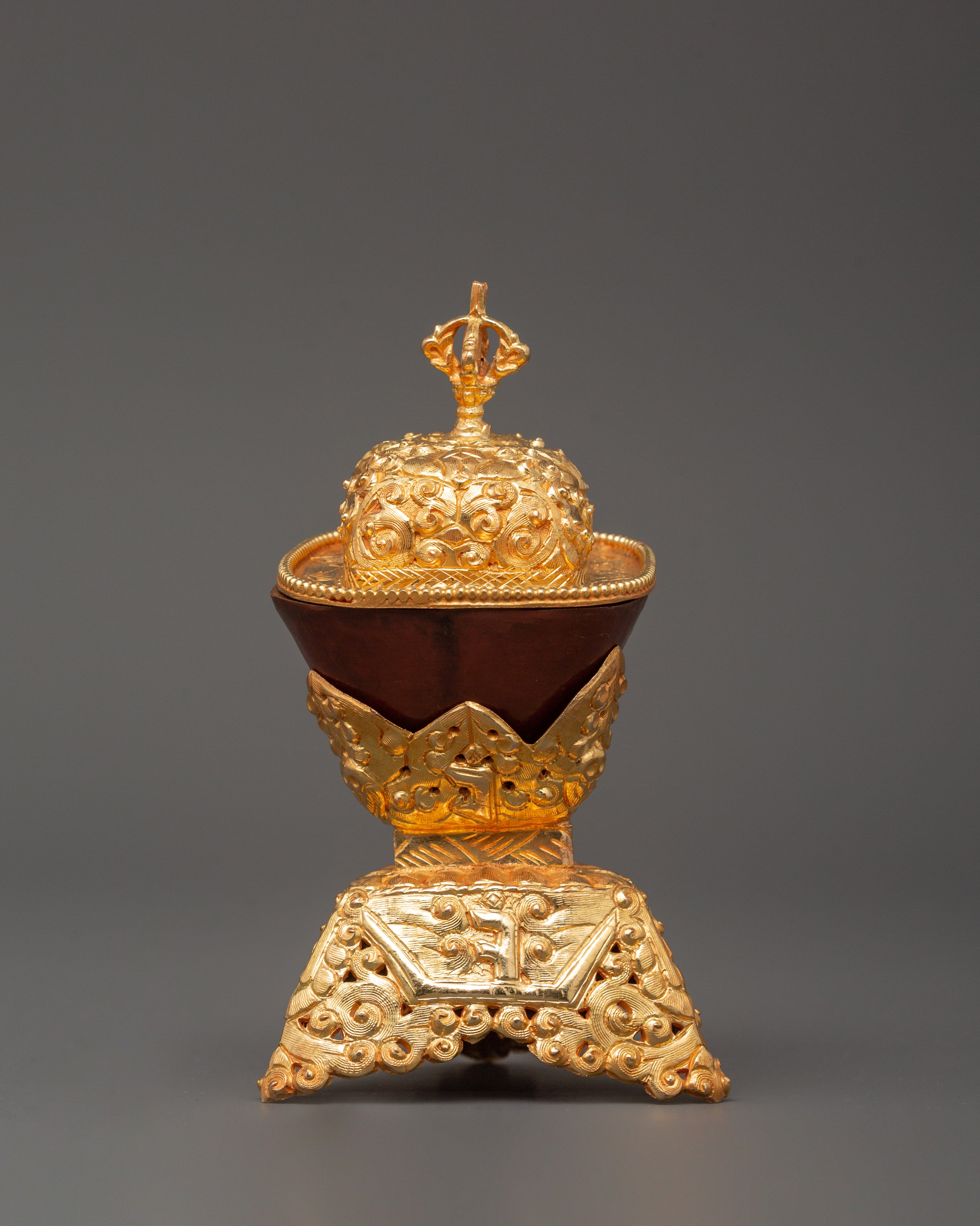 Buddhist Tantric Kapala Set | Handmade Meditation Altar Set