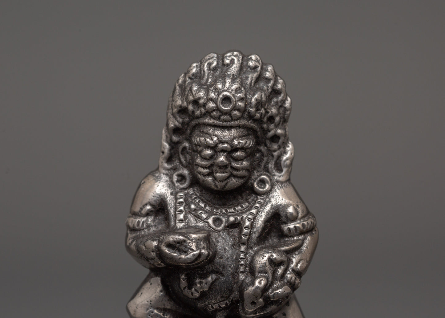 Black Dzambhala Figurine | Hindu God of Wealth Kubera