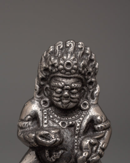 Black Dzambhala Figurine | Hindu God of Wealth Kubera