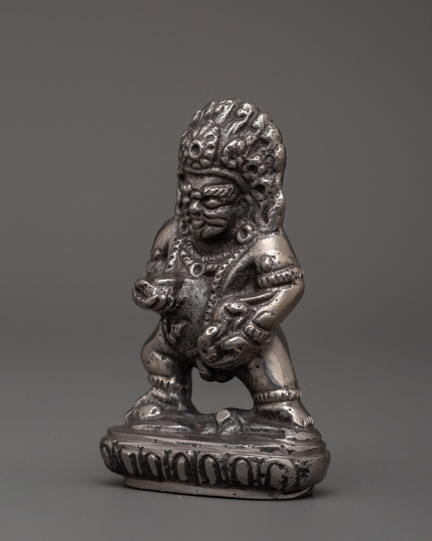 Black Dzambhala Figurine | Hindu God of Wealth Kubera