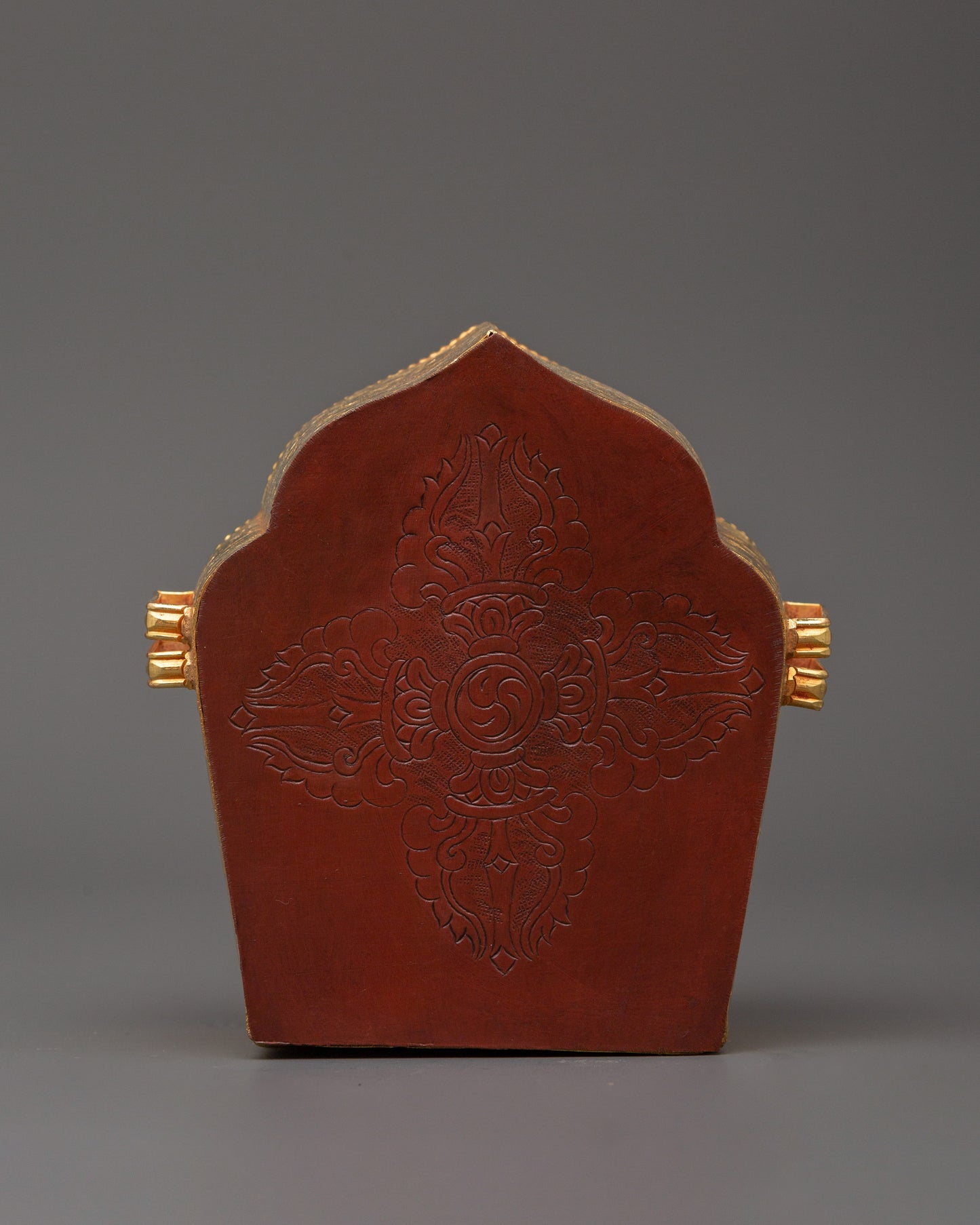 Gold Plated Buddhist Ghau Box | Tibetan Buddhist Item