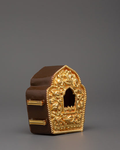 Buddhist Prayer Ghau Box | Protective Portable Altar