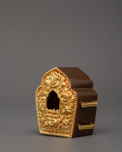 Buddhist Prayer Ghau Box | Protective Portable Altar