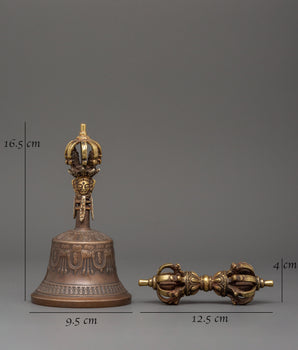 Bell and Vajra Buddhist Ritual Item | Sacred Addition to Spiritual Artifact Collections