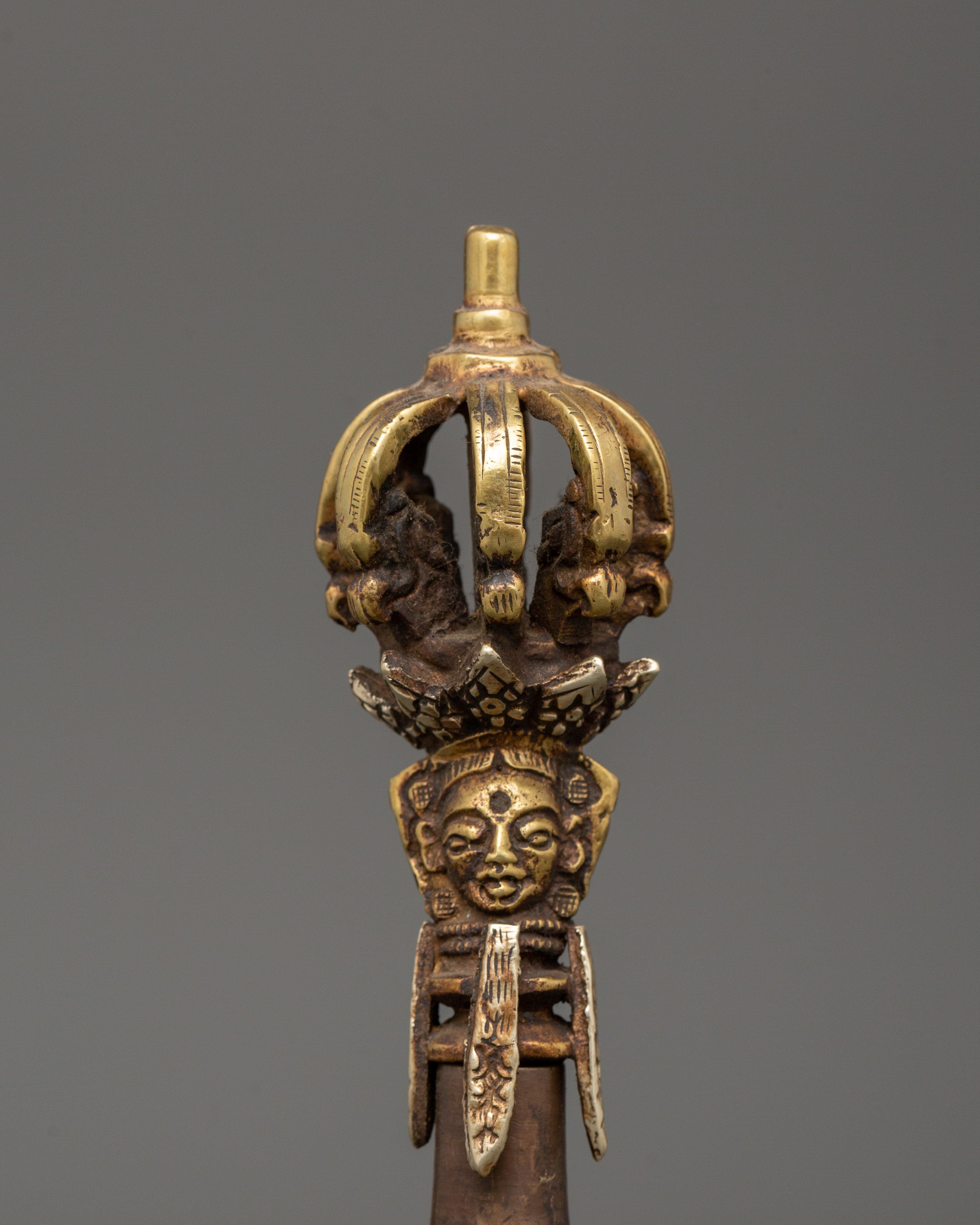 Bell and Vajra Buddhist Ritual Item | Sacred Addition to Spiritual Artifact Collections