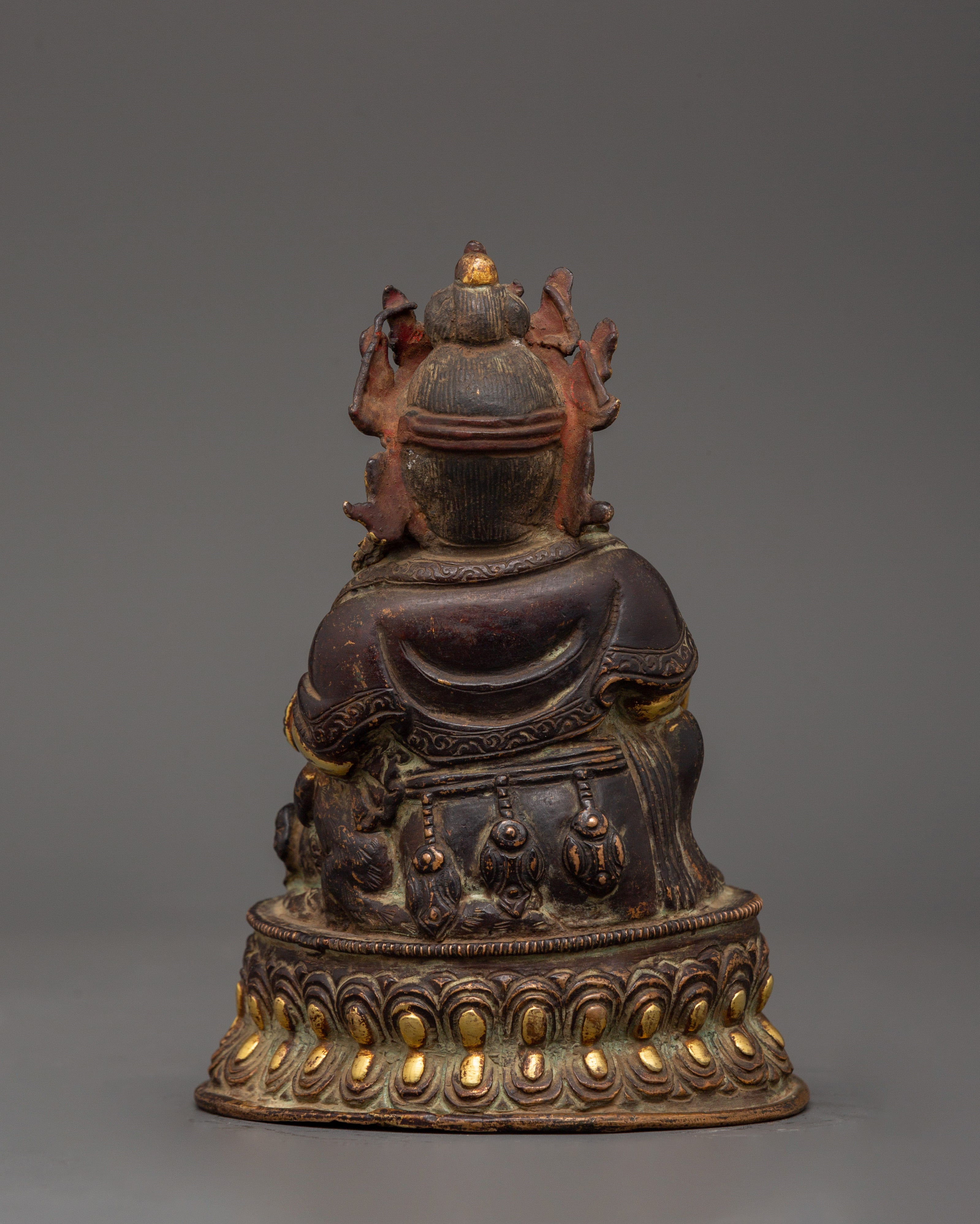 Dzambhala Buddhist Deity Statue | Handcrafted Copper Sculpture