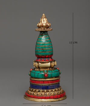 Copper Stupa for Dharma | Religious Decor