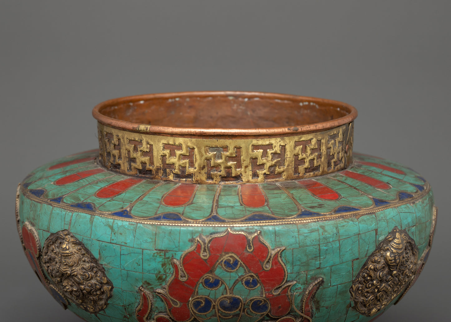 Tibetan Copper Rice Pot |  A Symbol of Prosperity &amp; Ritual Elegance