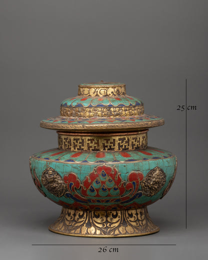 Tibetan Copper Rice Pot |  A Symbol of Prosperity &amp; Ritual Elegance