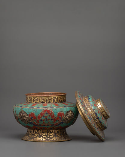 Tibetan Copper Rice Pot |  A Symbol of Prosperity &amp; Ritual Elegance