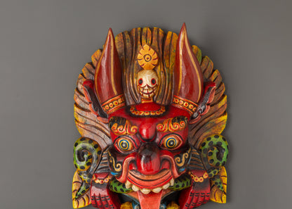 Handcrafted  Cheppu Wall Hanging | Guardian Mask