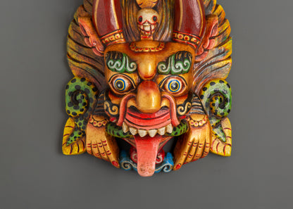 Cheppu Wooden Mask Wall Hanging | Guardian Mask