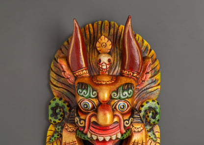 Cheppu Wooden Mask Wall Hanging | Guardian Mask