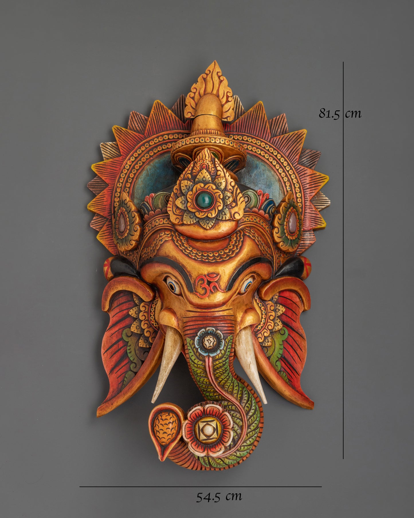 Wall Hanging Ganesh Decor | Deity Mask for Spiritual Decor