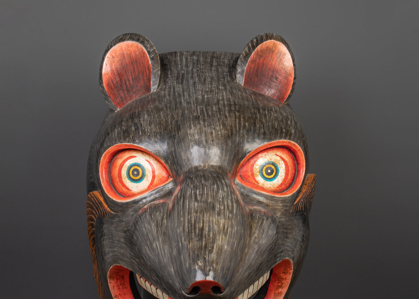 Rat Mask Wooden Wall Hanging | Traditional Protector Mask