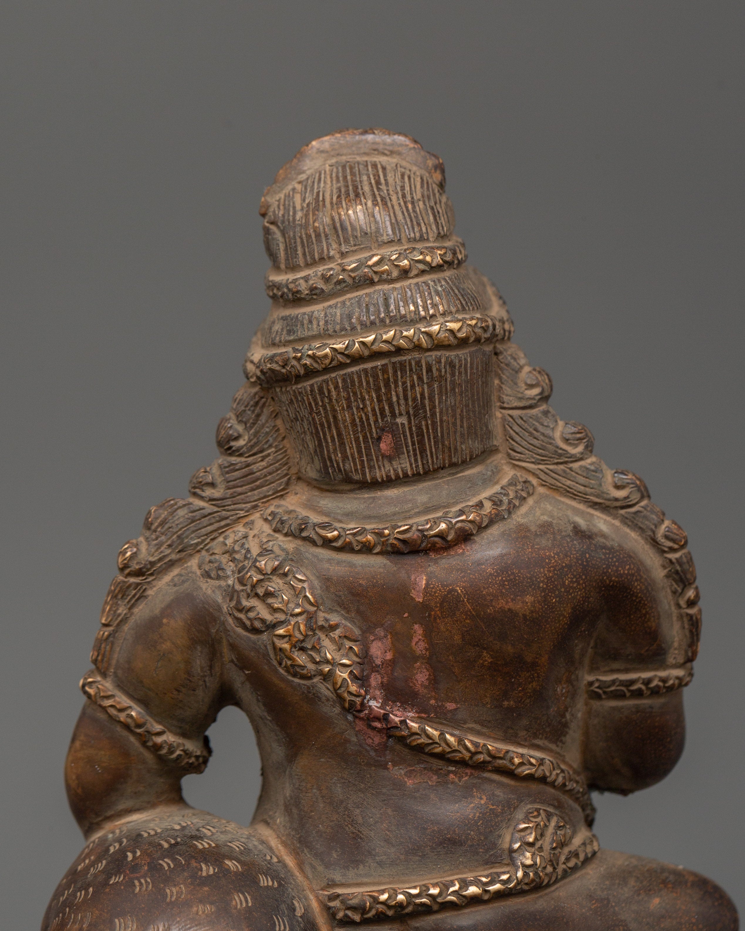 Wrathful Black Dzambhala Statue | Tibetan Buddhist Wealth Deity